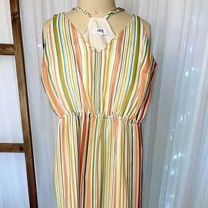 Jack by BB Dakota Floor length spring stripe maxi dress